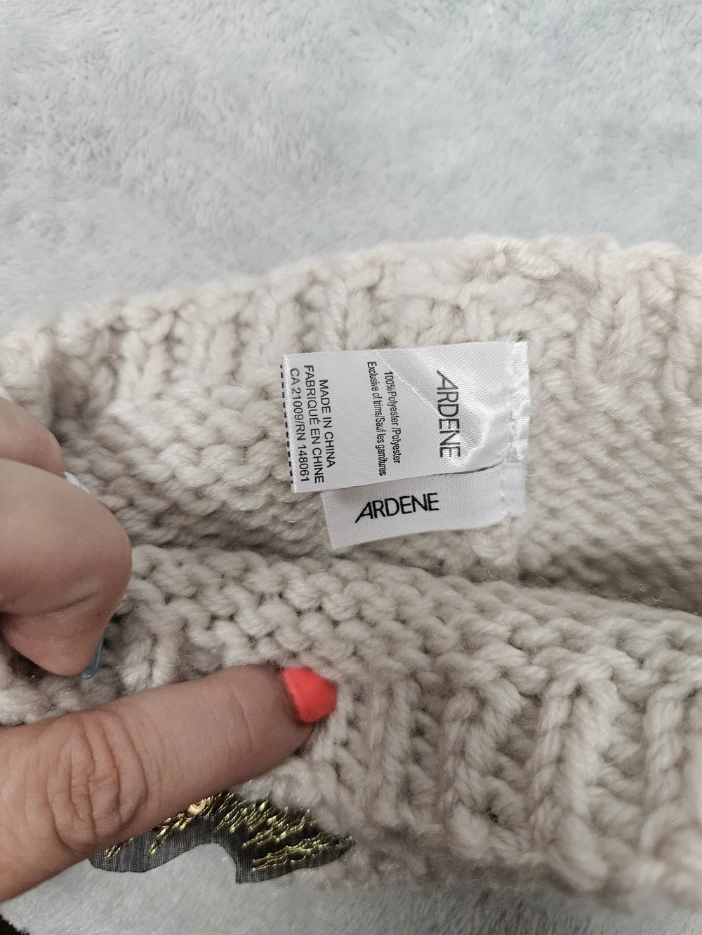 Ardene cozy cream